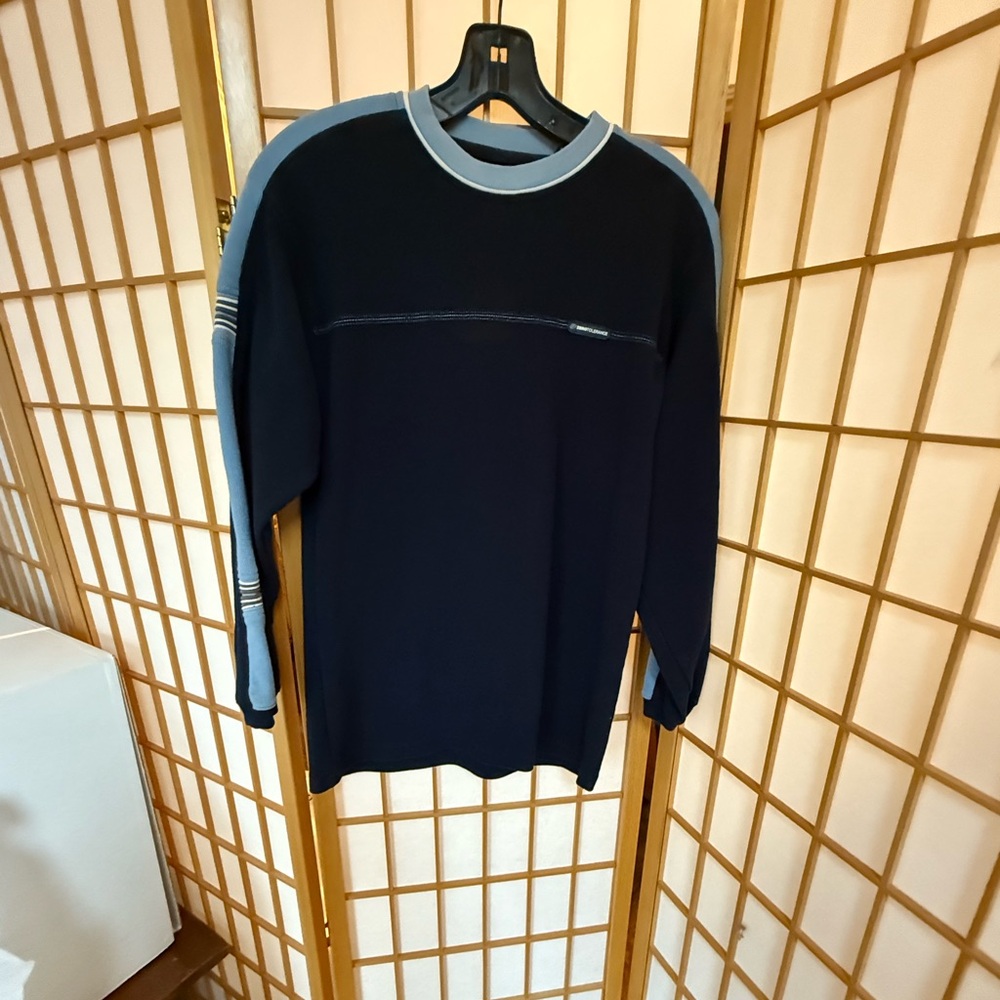Men’s Vintage Y2K Black Striped Sweatshirt